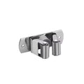 GripLock™ Stainless Steel Wall Mount Mop & Broom Holder – Space-Saving Hook for Kitchen & Bathroom Organization